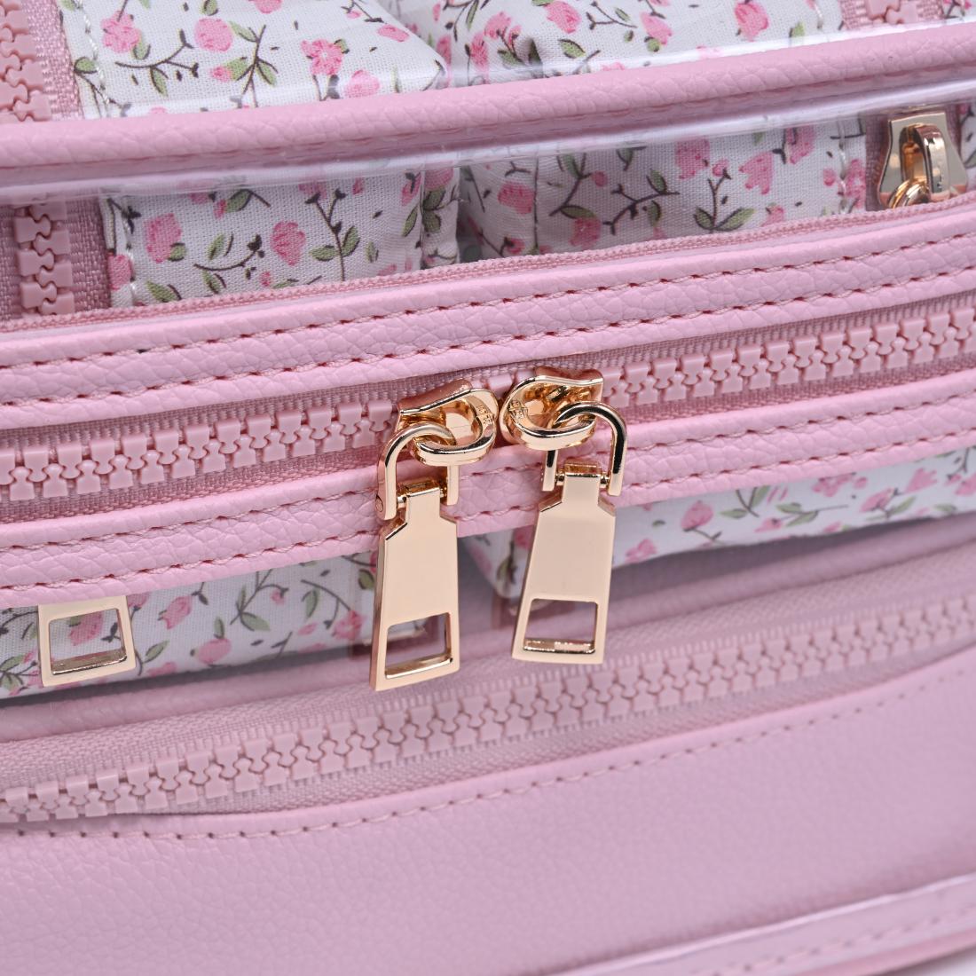 Urban Essentials Garden Glow - 4 Piece Train Case Set 840504215773 View 8 | Soft Blush Floral