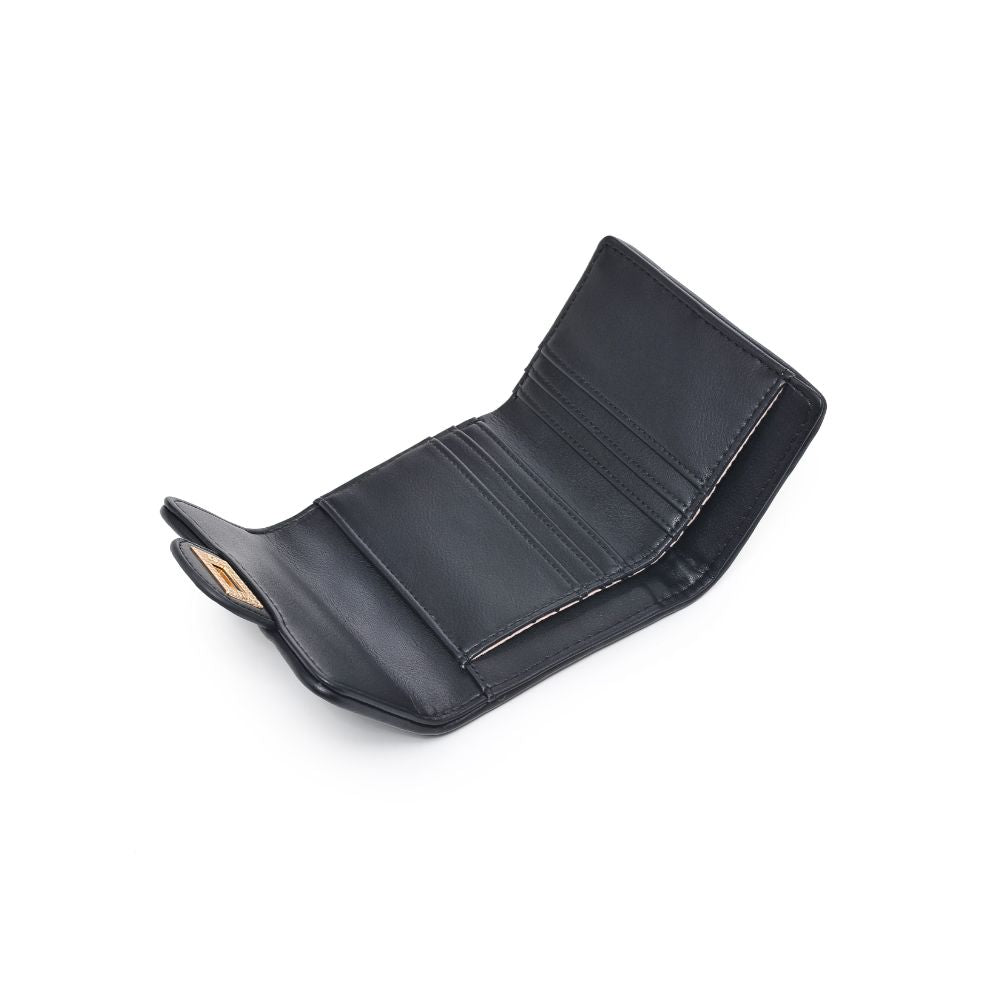 Woman wearing Black Urban Expressions Shantel - Quilted Wallet 840611104731 View 9 | Black