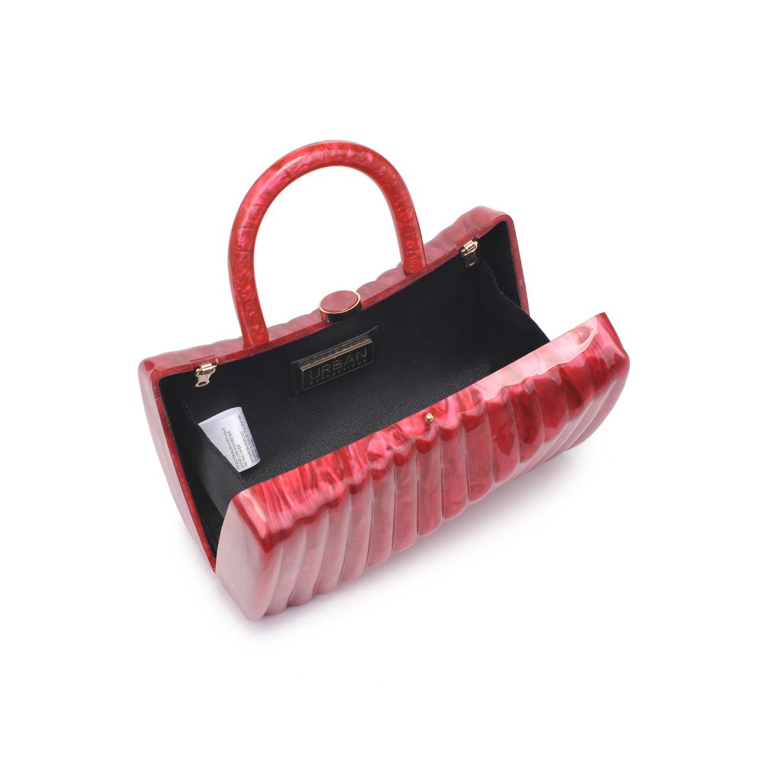 Woman wearing Red Urban Expressions Julie Evening Bag 840611198686 View 9 | Red