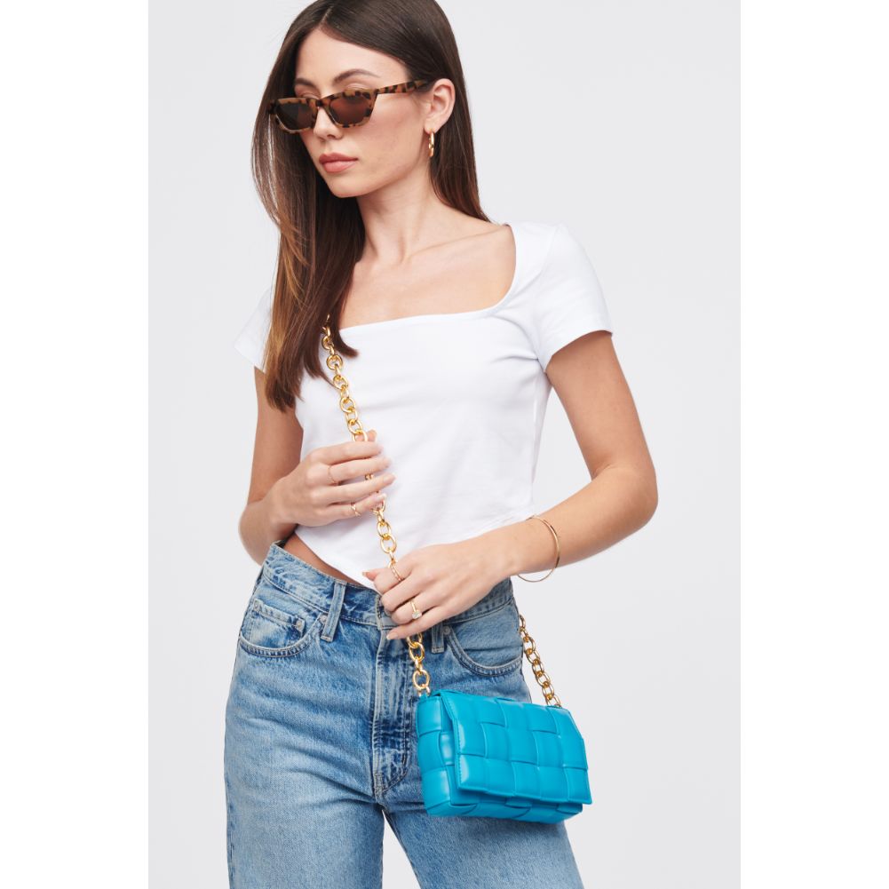Woman wearing Ocean Urban Expressions Holden Crossbody 818209018319 View 4 | Ocean