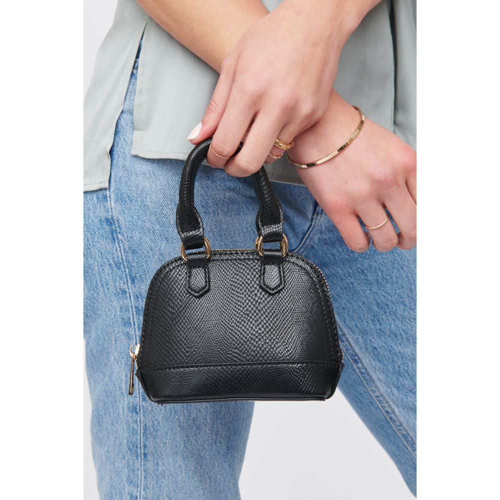 Woman wearing Black Lizard Urban Expressions Bambi Crossbody 818209015189 View 1 | Black Lizard