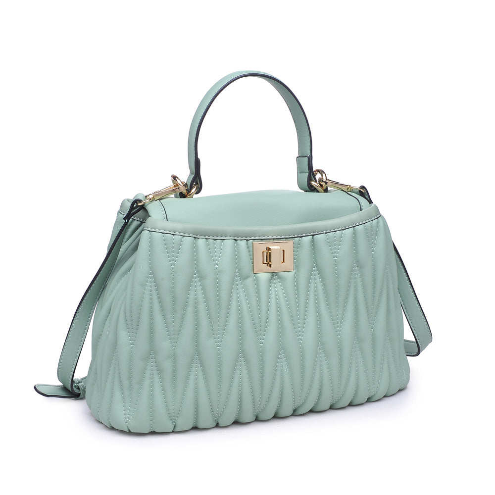 Woman wearing Mint Urban Expressions Peggy Satchel 840611160379 View 6 | Mint