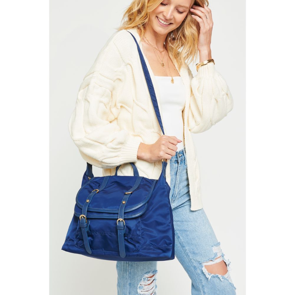 Woman wearing Midnight Blue Urban Expressions Tango Messenger NA-840611154965 View 1 | Midnight Blue