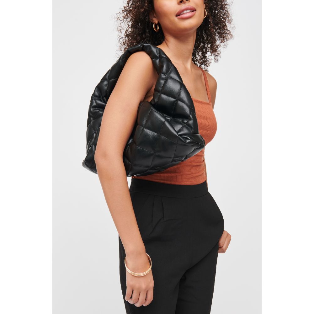 Woman wearing Black Urban Expressions Renee Hobo 840611182500 View 1 | Black