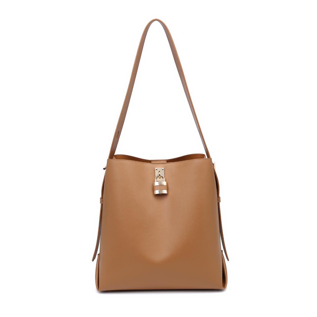 Woman wearing Camel Urban Expressions Caroline Hobo 840504208355 View 5 | Camel