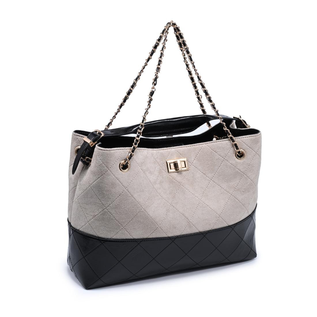 Woman wearing Stone Black Urban Expressions Eliana Tote 840504205569 View 6 | Stone Black