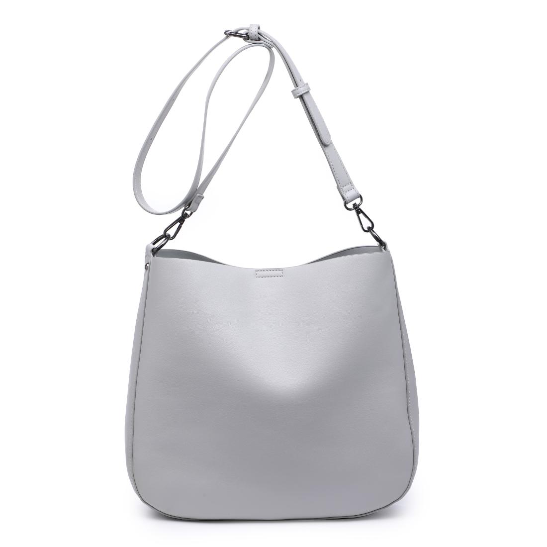Product Image of Urban Expressions Delphine Crossbody 840504200397 View 3 | Dove Grey