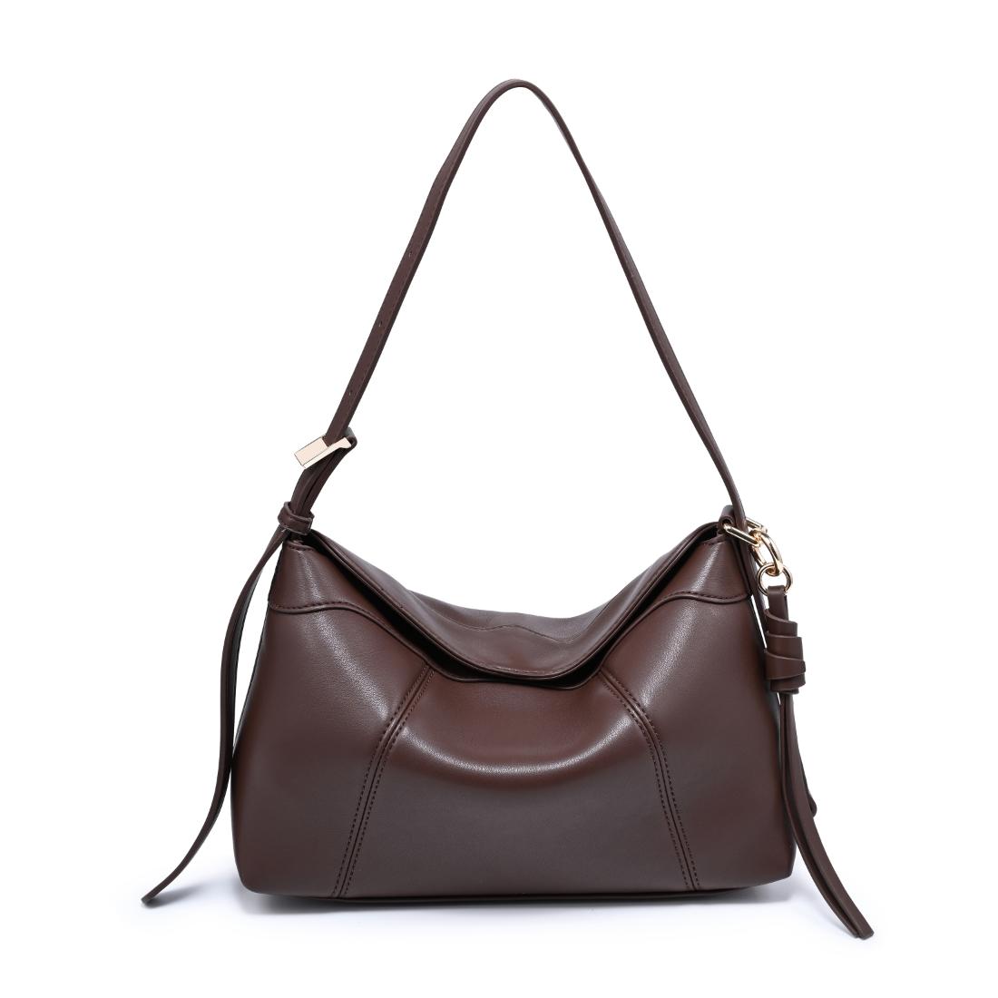 Woman wearing Chocolate Urban Expressions Waylon Shoulder Bag 840504205170 View 5 | Chocolate