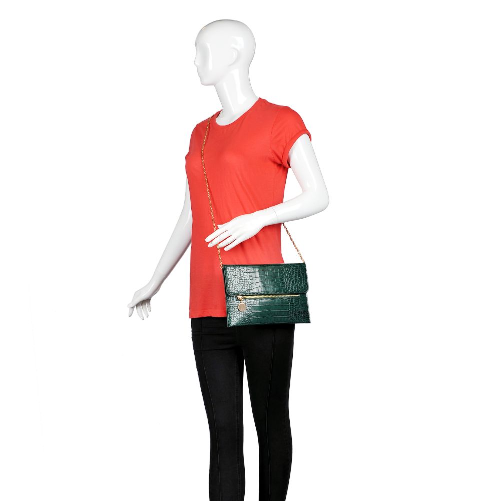 Product Image of Urban Expressions Evette Clutch 840611165534 View 5 | Emerald