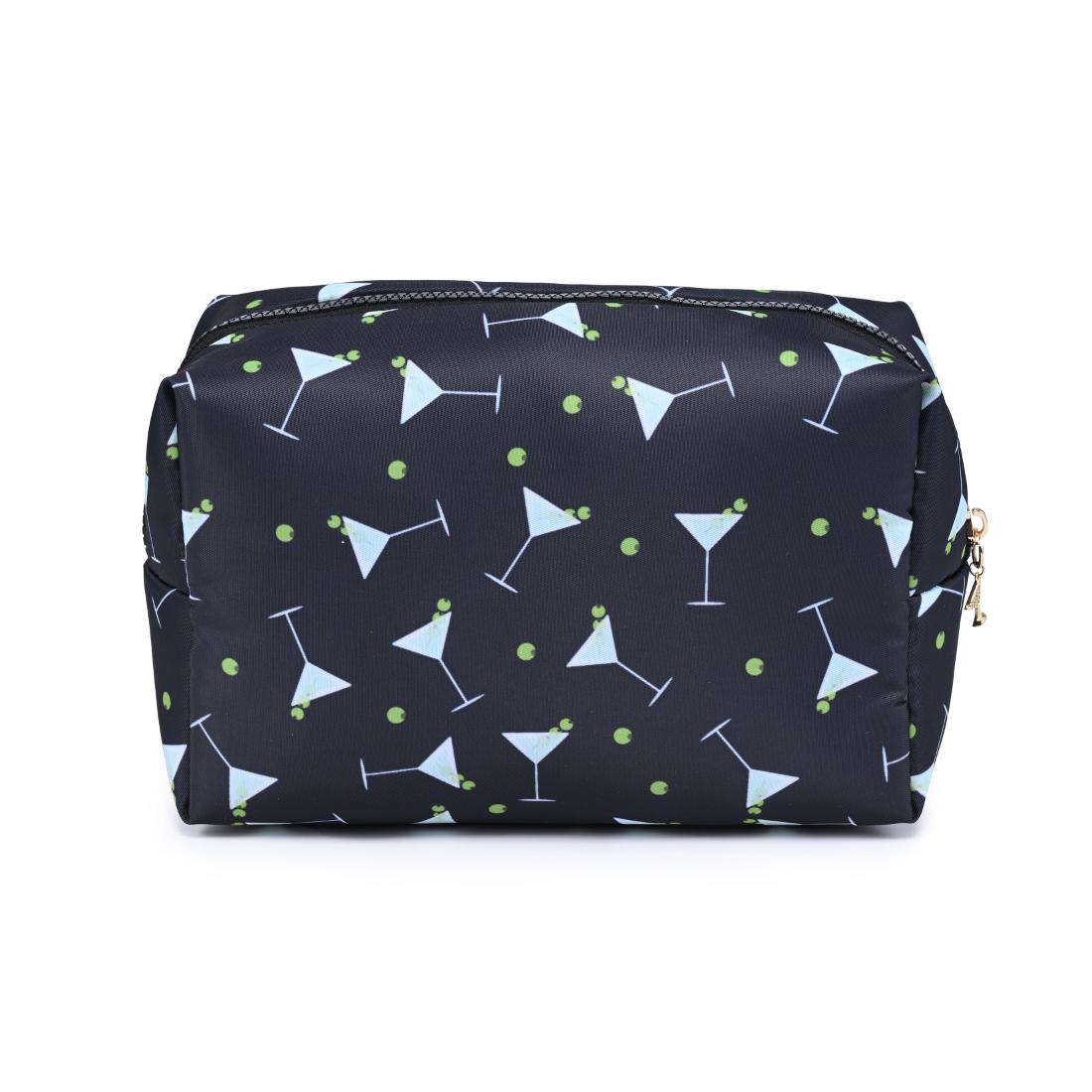 Urban Essentials Martini Moment Cosmetic & Travel Organizer Pouch 840504210112 View 7 | Black