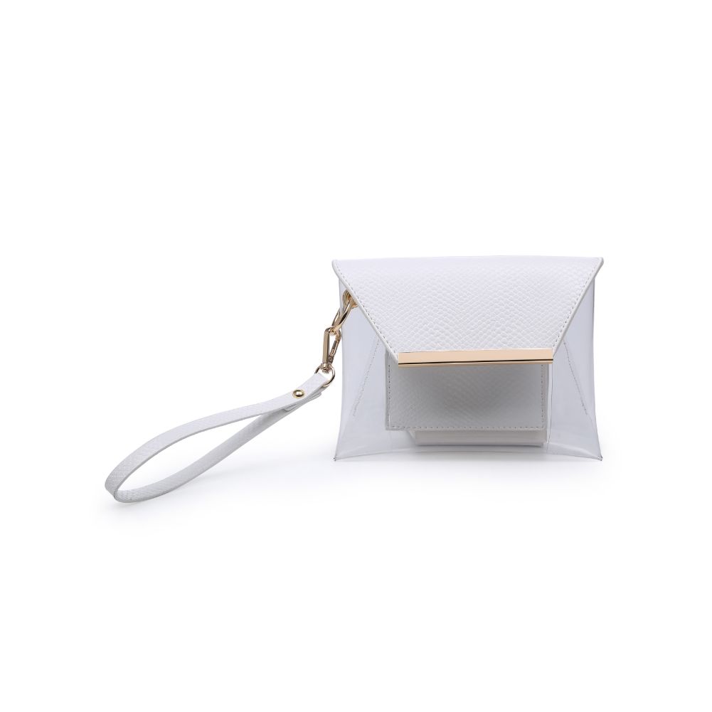 Product Image of Urban Expressions Reese Snake Wristlet NA-840611170811 View 5 | White