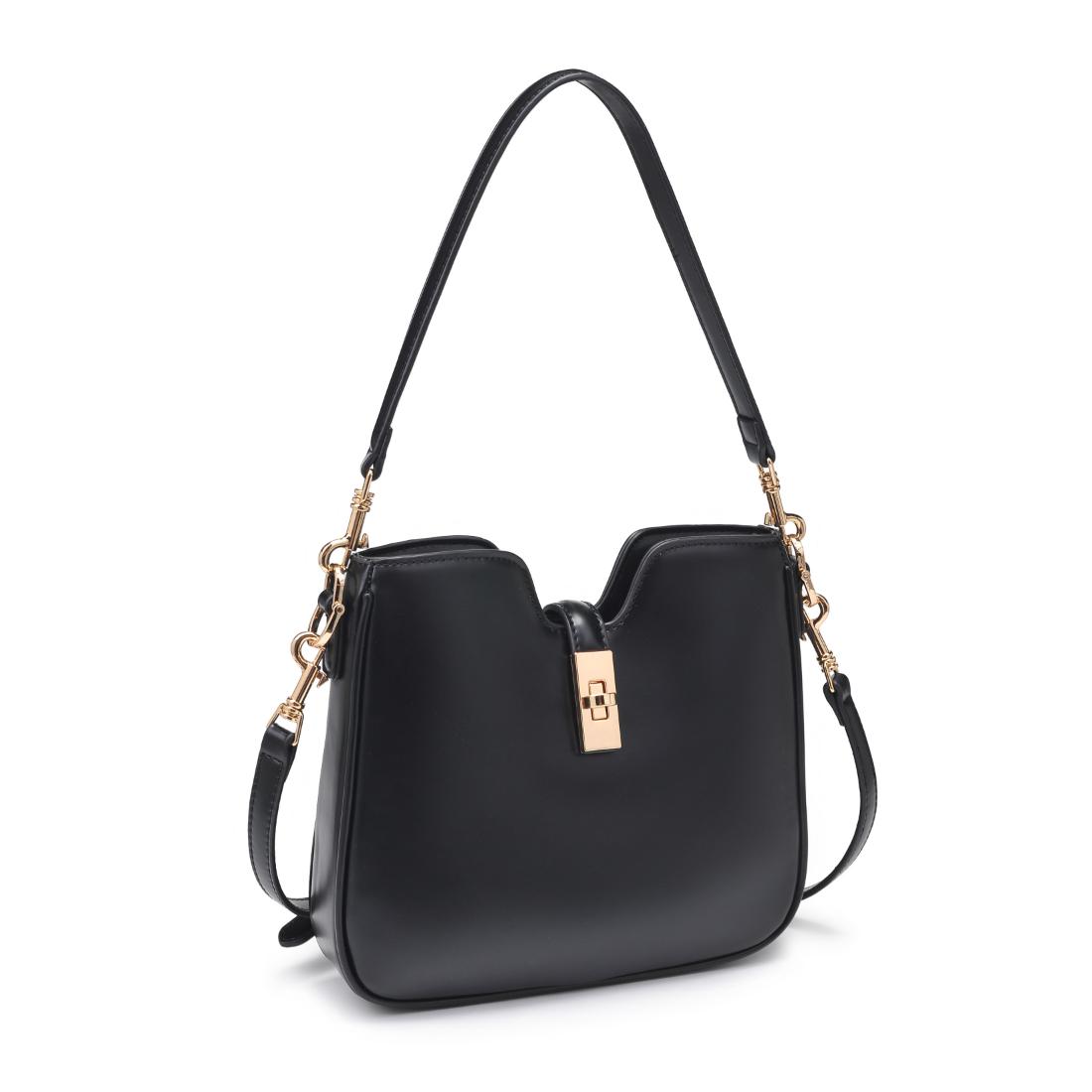 Woman wearing Black Urban Expressions Melissa Tote 840611199157 View 6 | Black