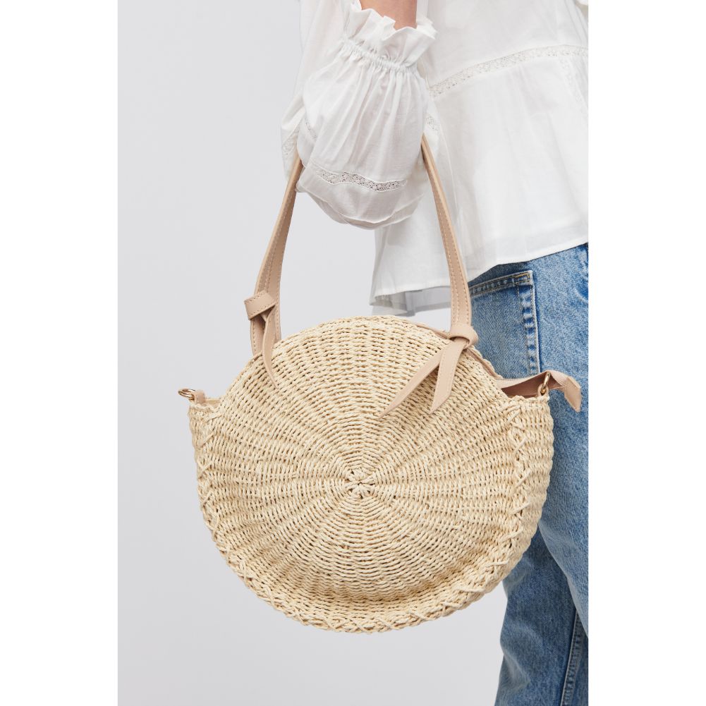 Woman wearing Cream Urban Expressions Ellesmere Shoulder Bag 818209018715 View 4 | Cream