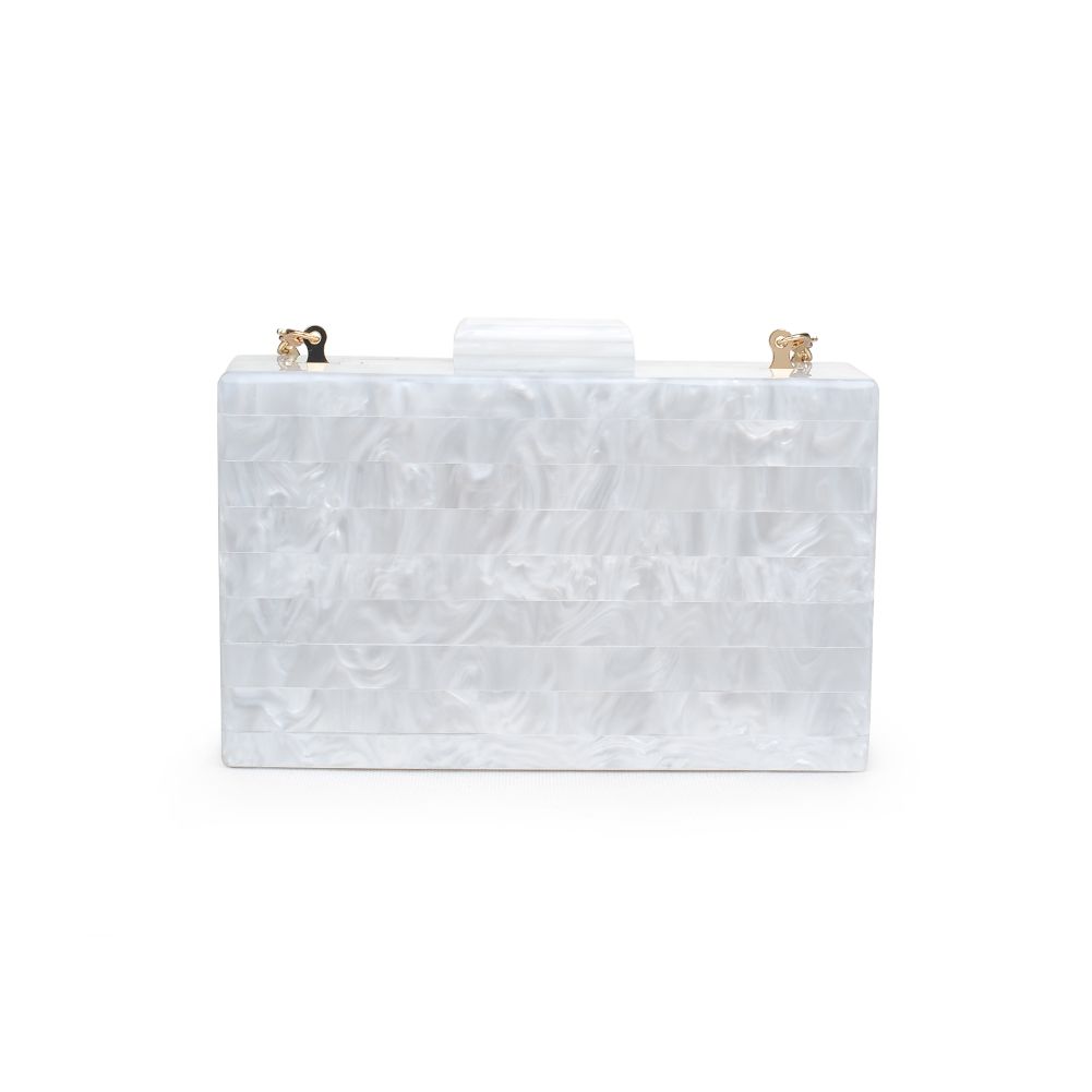 Product Image of Urban Expressions Ariel Evening Bag 840611171337 View 3 | Ivory