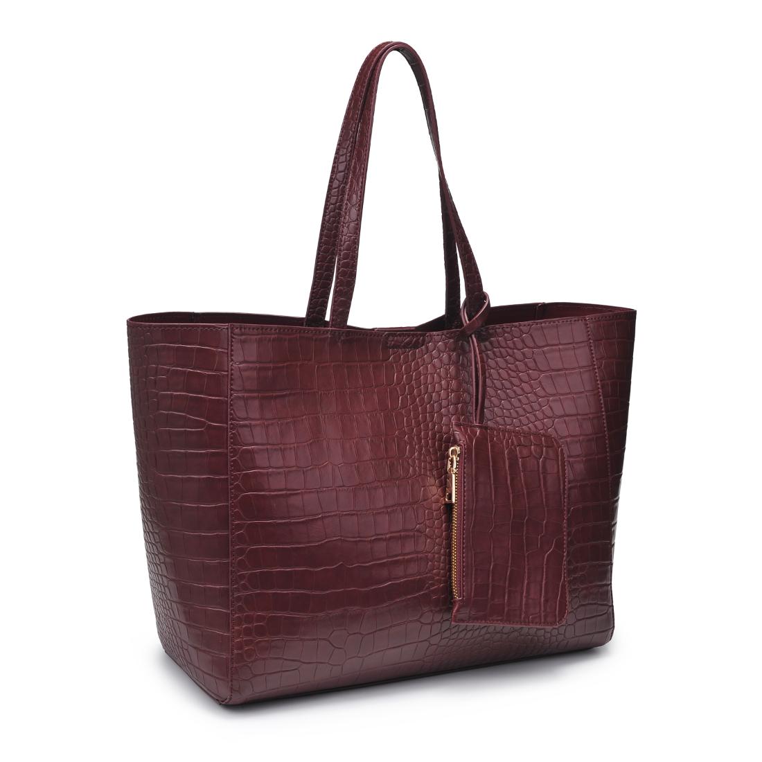 Product Image of Urban Expressions Tiffany Tote 840611198990 View 2 | Burgundy
