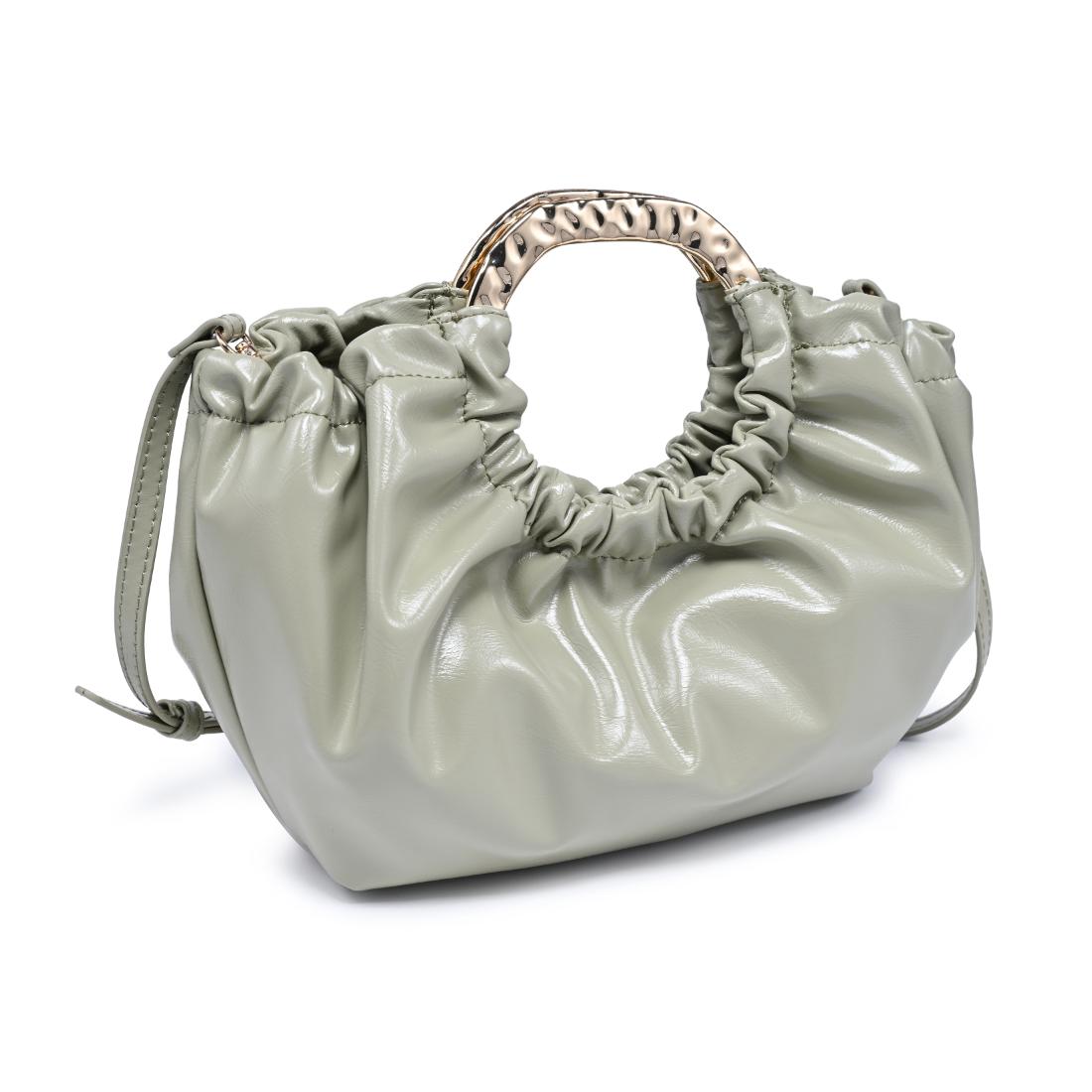 Woman wearing Sage Urban Expressions Myles Crossbody 840504204739 View 6 | Sage