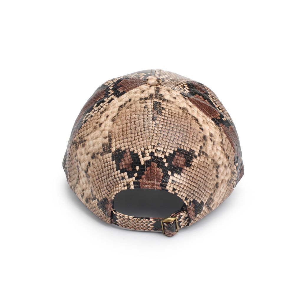 Product Image of Urban Expressions Vegan Leather Baseball Hat Baseball Cap 818209014731 View 7 | Natural Snake