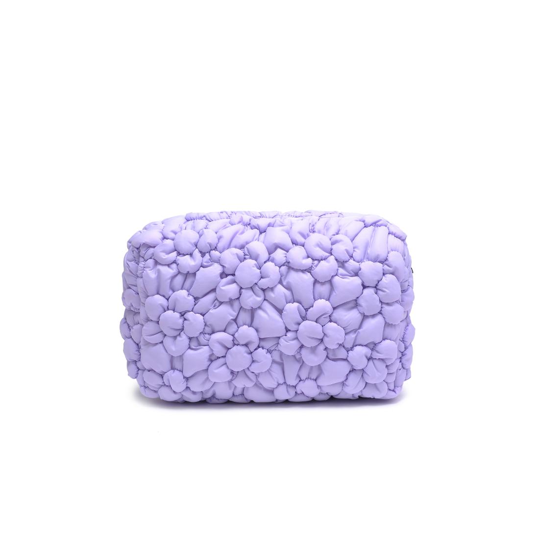 Urban Essentials Flora Pop - Nylon Cosmetic & Travel Organizer Pouch 840611144218 View 7 | Lilac