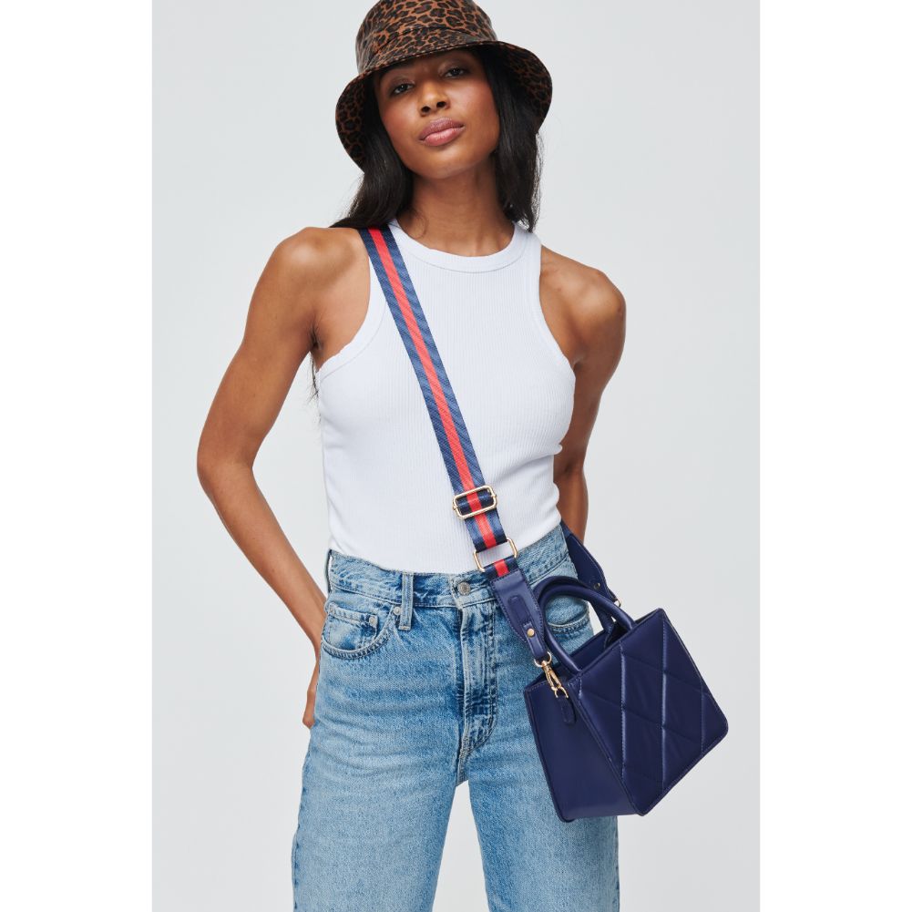 Woman wearing Midnight Urban Expressions Zoey Crossbody 840611104526 View 1 | Midnight