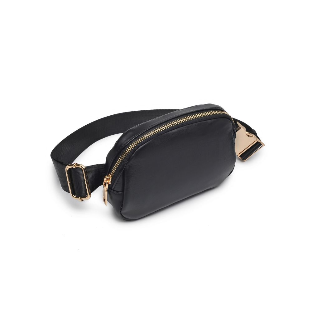 Woman wearing Black Urban Expressions Santi Belt Bag 840611190413 View 6 | Black