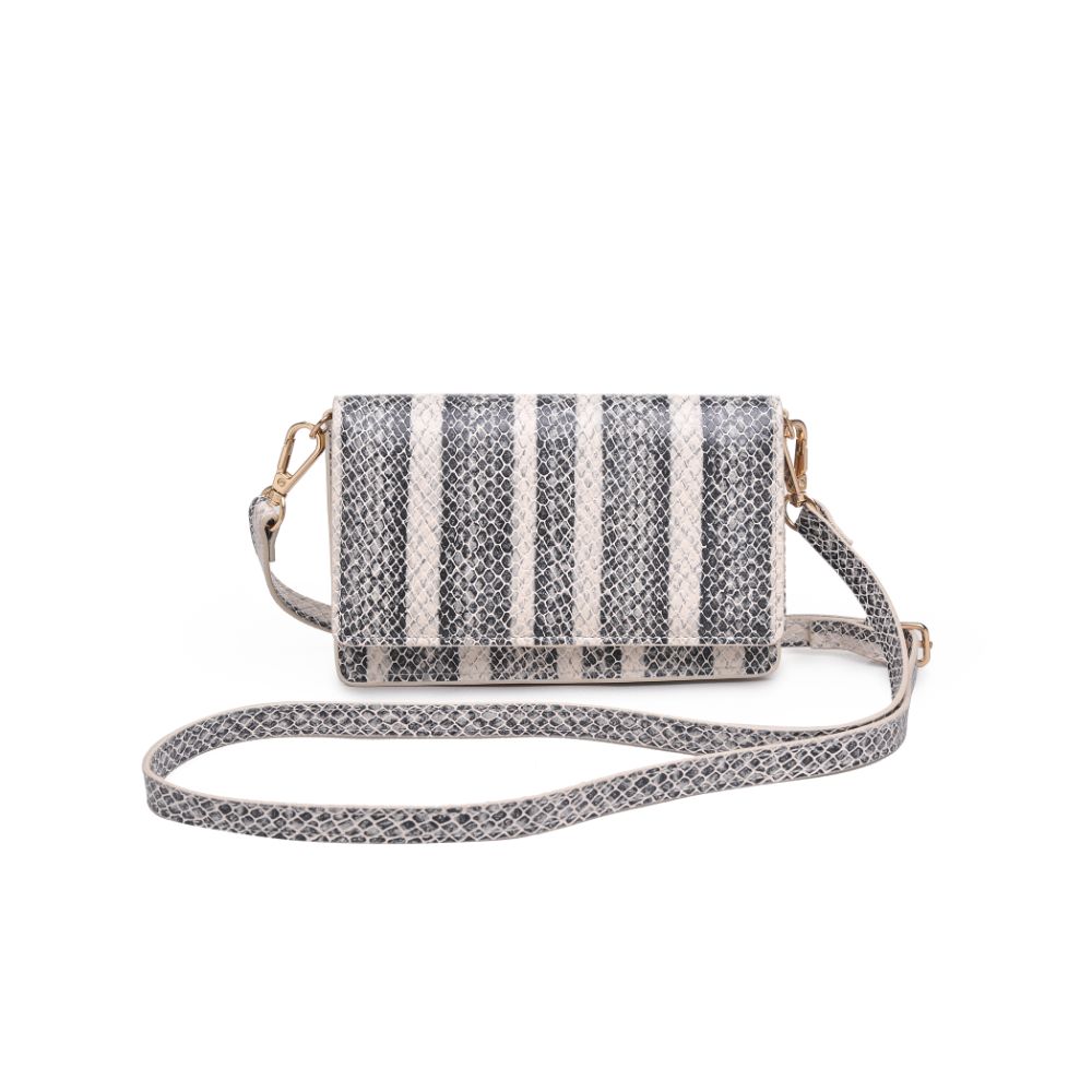 Product Image of Urban Expressions Emma Snake Crossbody 840611173881 View 1 | Black White