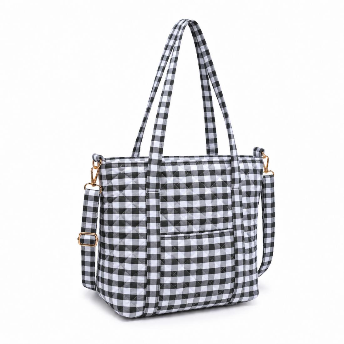 Urban Essentials Checkmate - Mini Tote Crossbody 840504216763 View 1 | Black