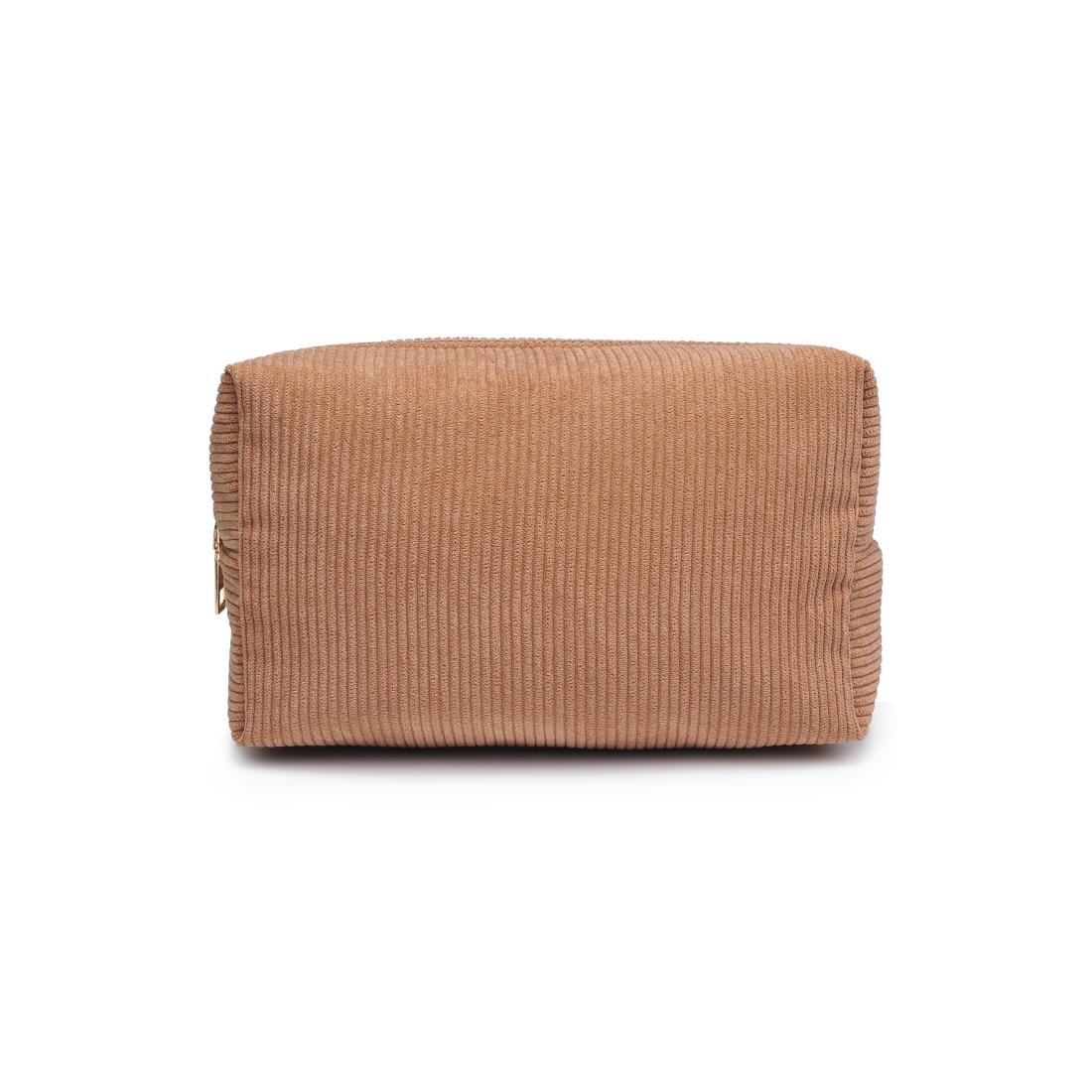Urban Essentials Cordially Yours - Corduroy Cosmetic & Travel Organizer Pouch 840611197009 View 5 | Natural