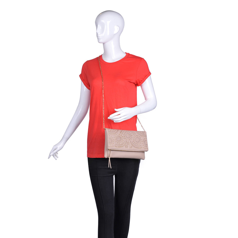 Product Image of Urban Expressions Ellington Embroidered Clutch NA-840611159410 View 5 | Natural