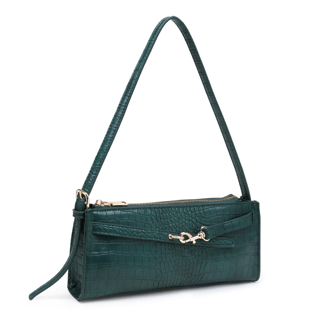 Urban Expressions Yaretzi - Croco Shoulder Bag 840504211058 View 2 | Emerald Croc