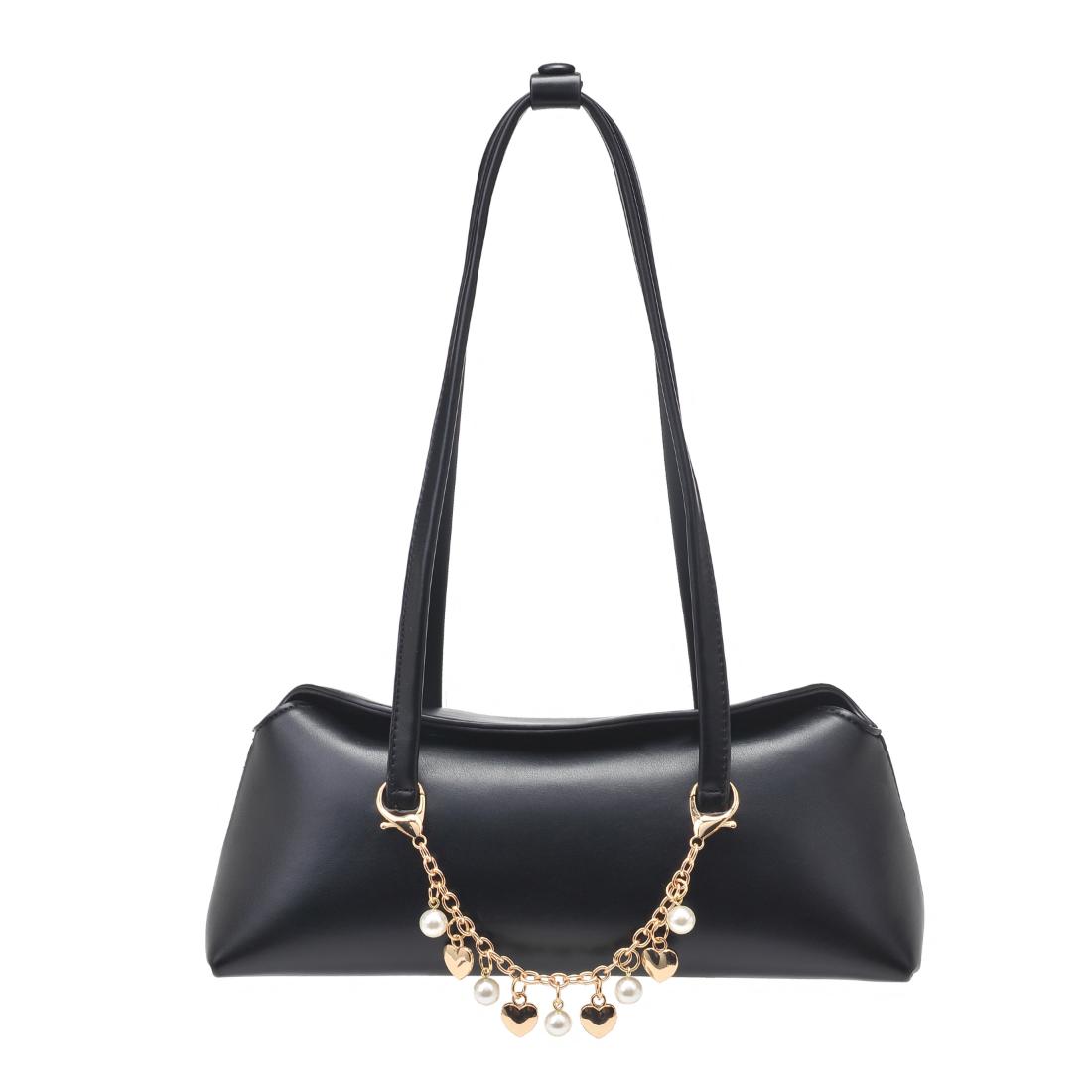 Product Image of Urban Expressions Sable Shoulder Bag 840611198174 View 1 | Black