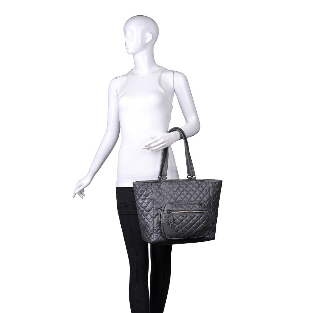 Product Image of Urban Expressions Plank Tote NA-840611154699 View 5 | Grey
