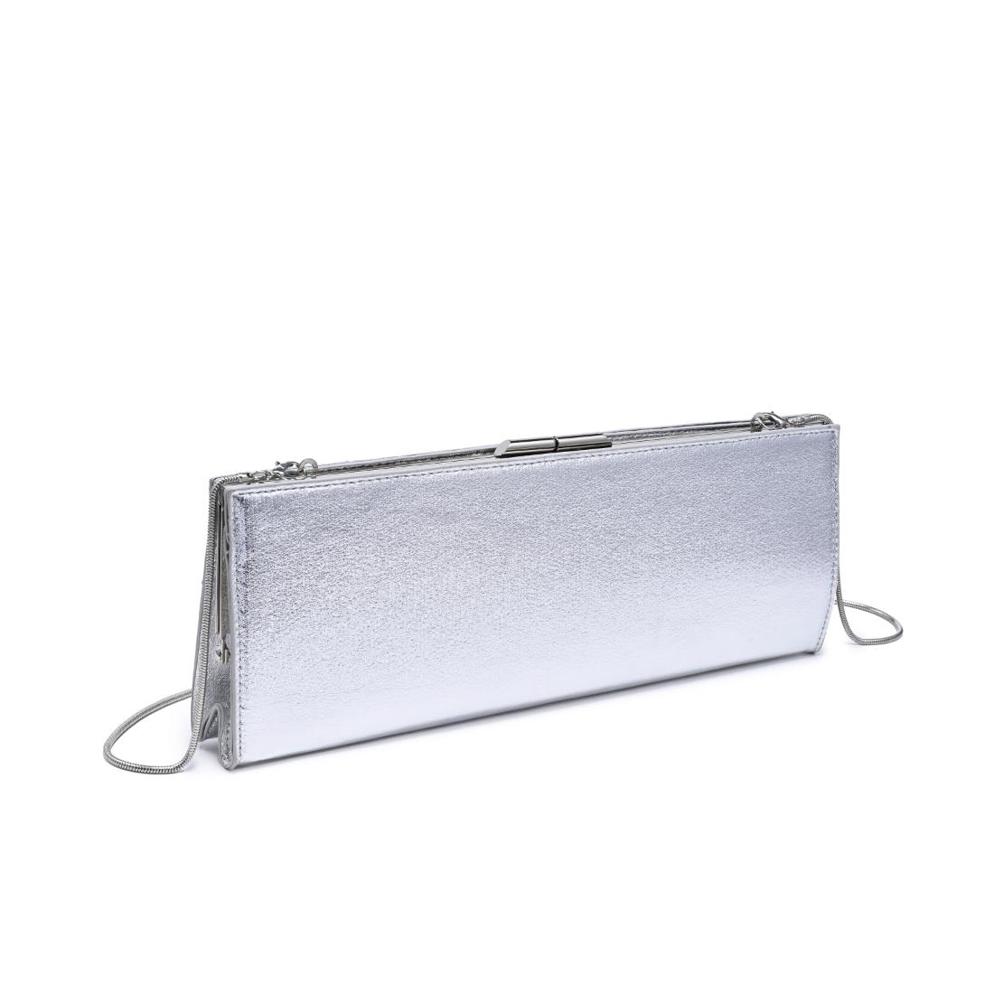 Urban Expressions Nazlee - Met Clutch 840504212659 View 6 | Silver