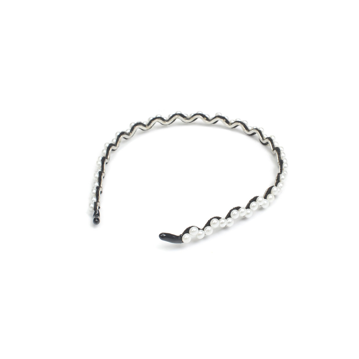 Product Image of Urban Expressions Narrow Pearl Headband Headband 818209014342 View 2 | Pearl