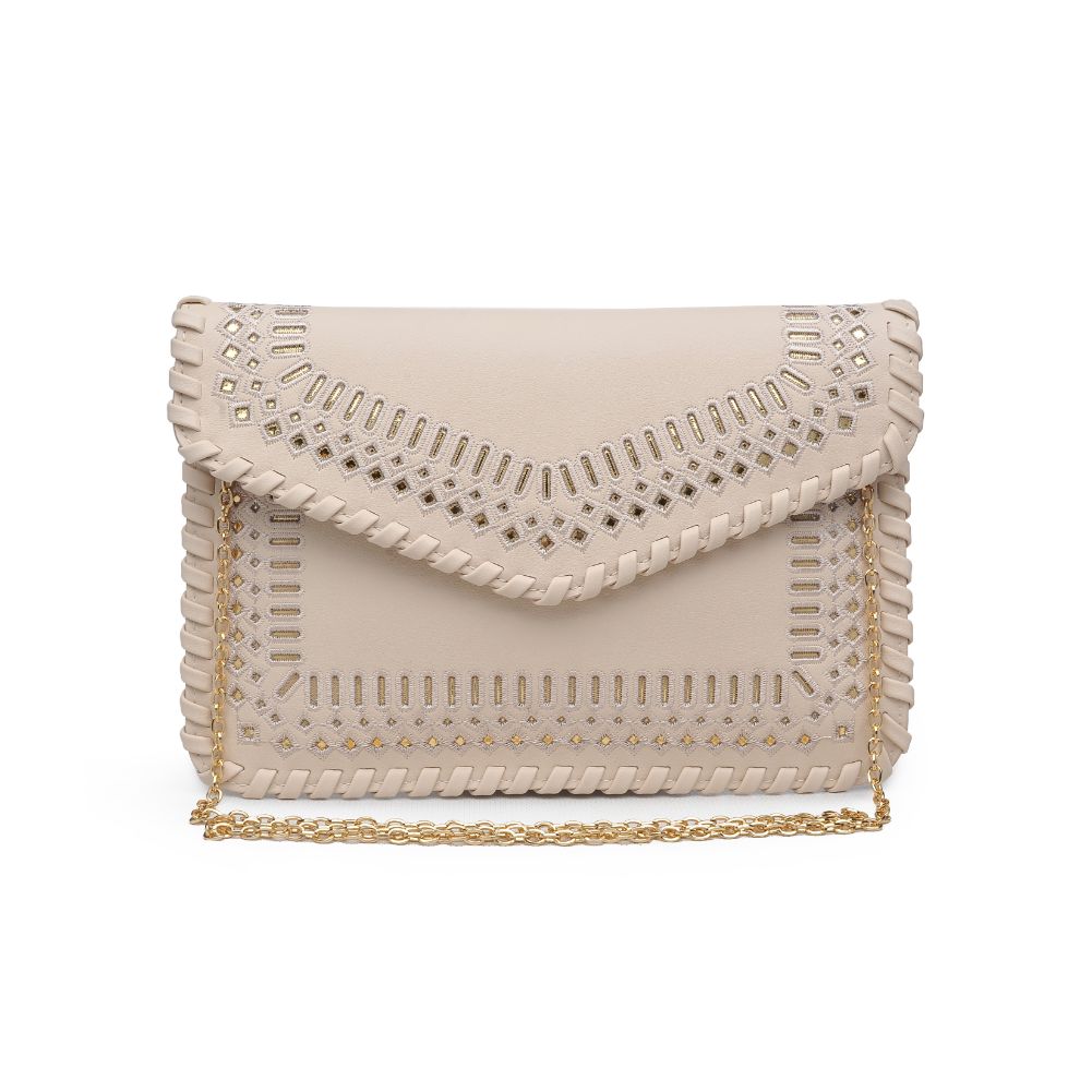 Product Image of Urban Expressions Spencer Clutch NA-840611164292 View 1 | Ivory