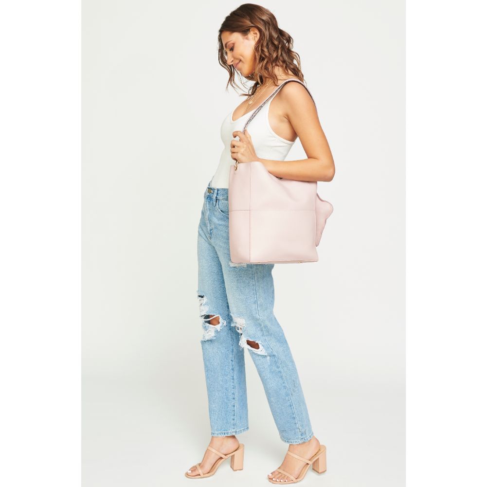 Woman wearing Blush Urban Expressions Colombia Hobo NA-840611127303 View 4 | Blush