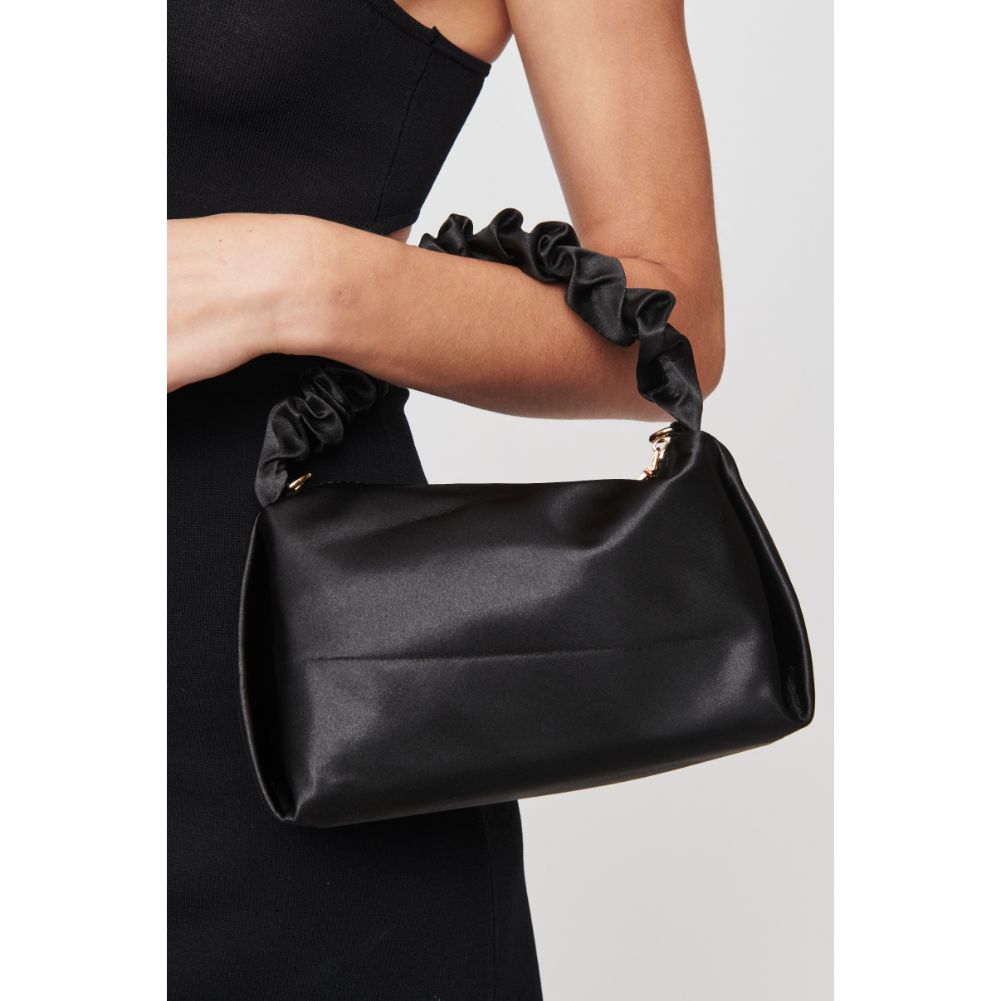 Woman wearing Black Urban Expressions Serenity Evening Bag 840611100702 View 1 | Black