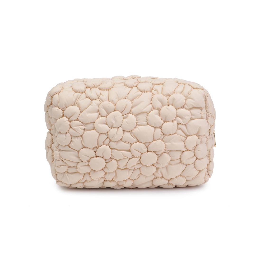Urban Essentials Flora Pop - Nylon Cosmetic & Travel Organizer Pouch 840611144188 View 7 | Cream