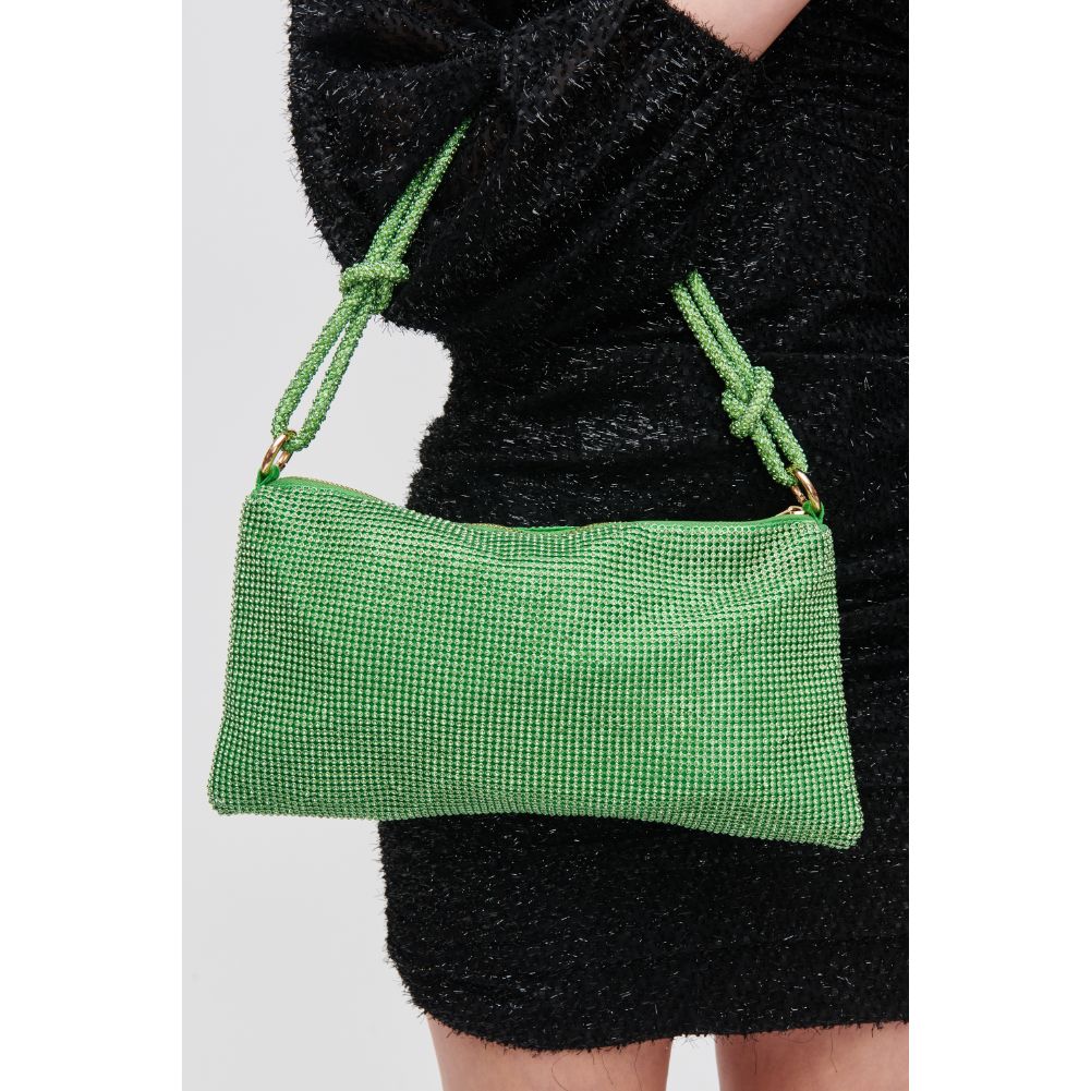 Woman wearing Green Urban Expressions Paris Evening Bag 840611105639 View 1 | Green