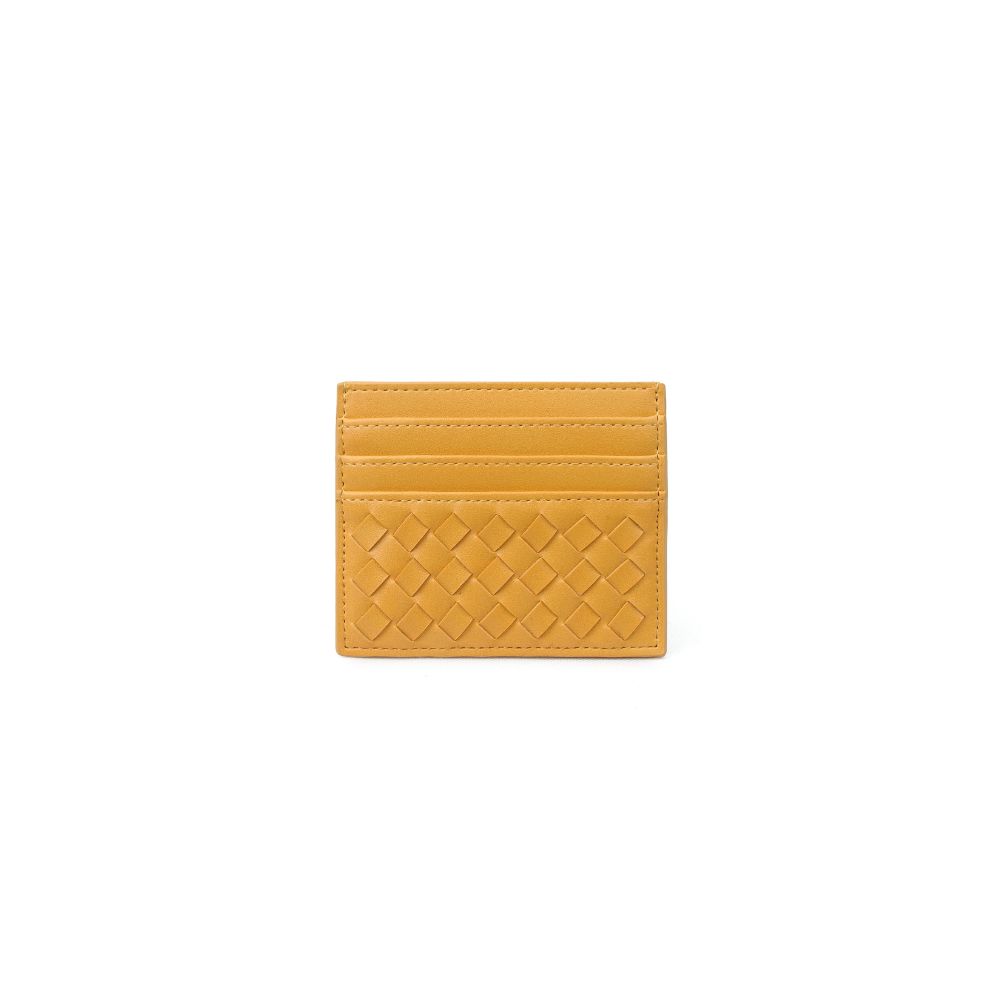 Product Image of Urban Expressions Jolene Card Holder 840611173317 View 3 | Mustard