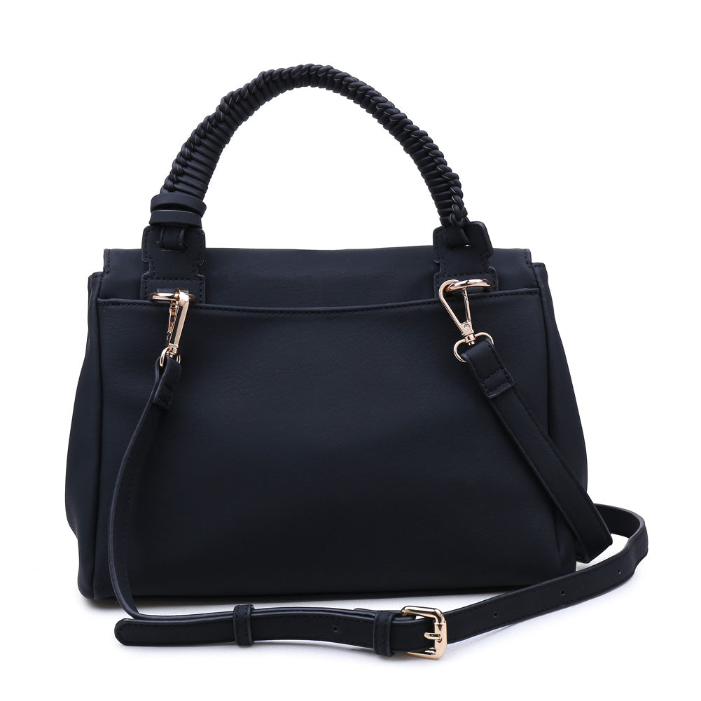 Woman wearing Black Urban Expressions Jonah Satchel 840611144843 View 7 | Black