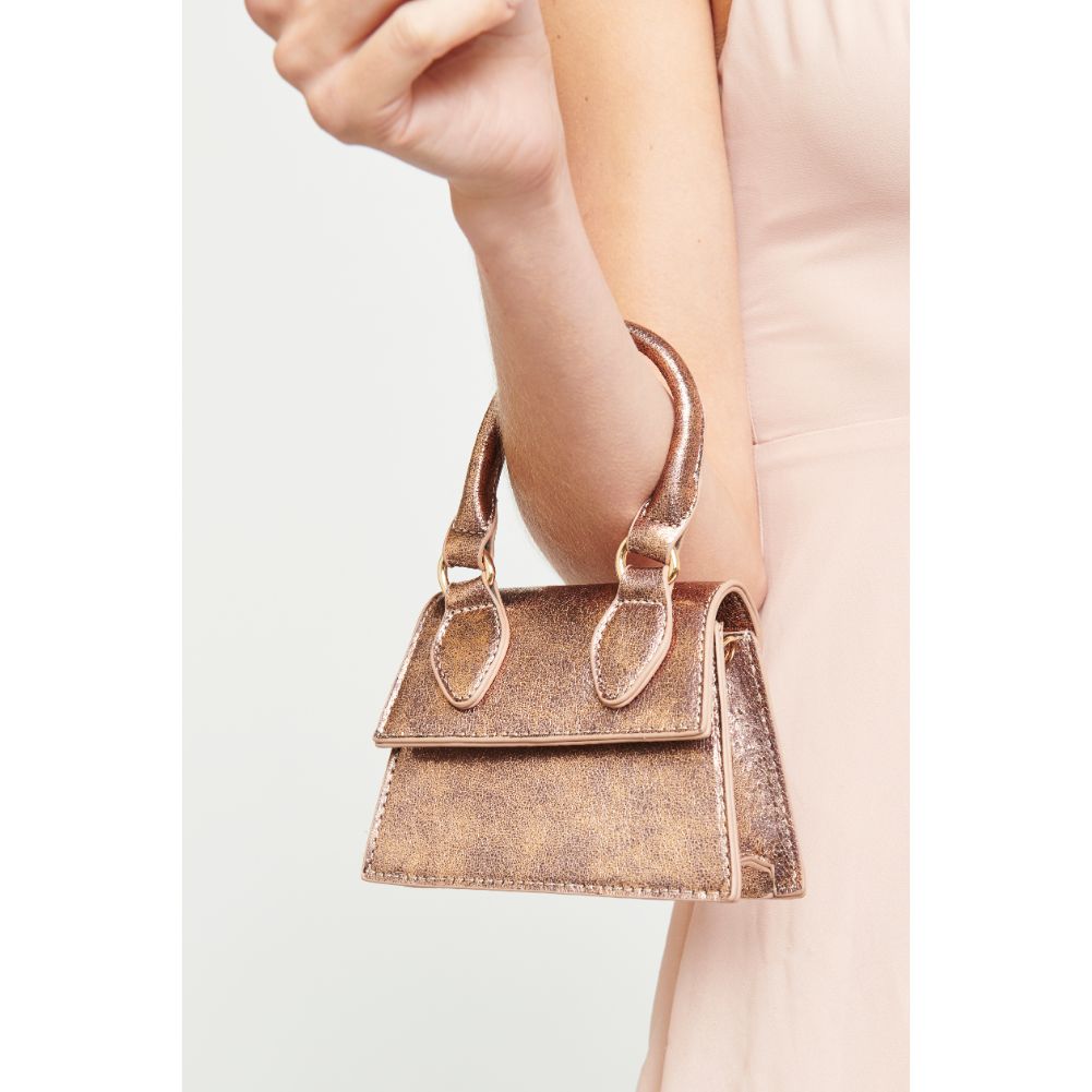 Woman wearing Rose Gold Urban Expressions Jojo Mini Bag 840611175830 View 2 | Rose Gold