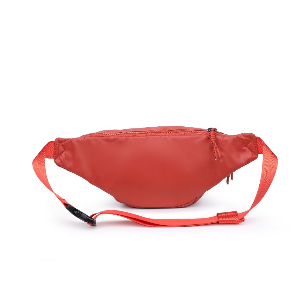Woman wearing Rust Urban Expressions Laurence - Nylon Belt Bag 840611114860 View 7 | Rust