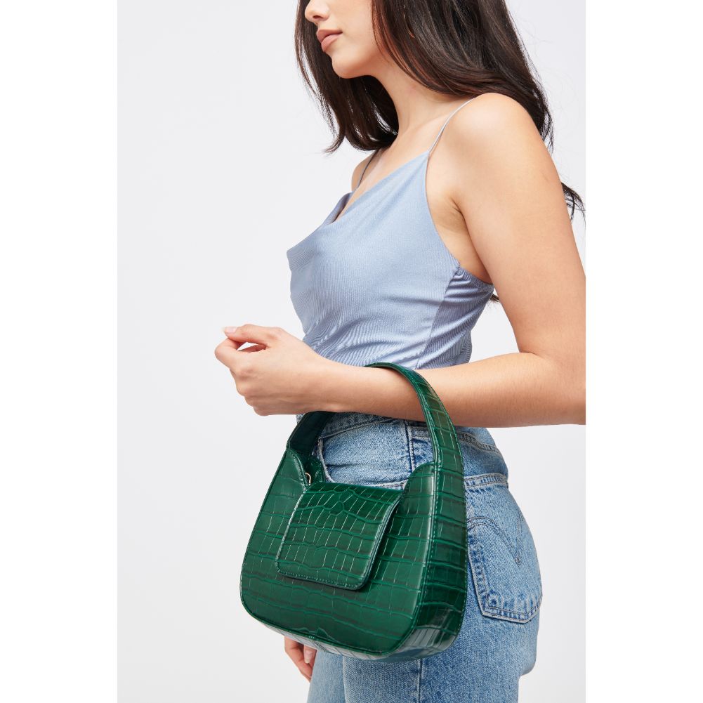 Woman wearing Forest Urban Expressions Esther Shoulder Bag 840611183460 View 1 | Forest