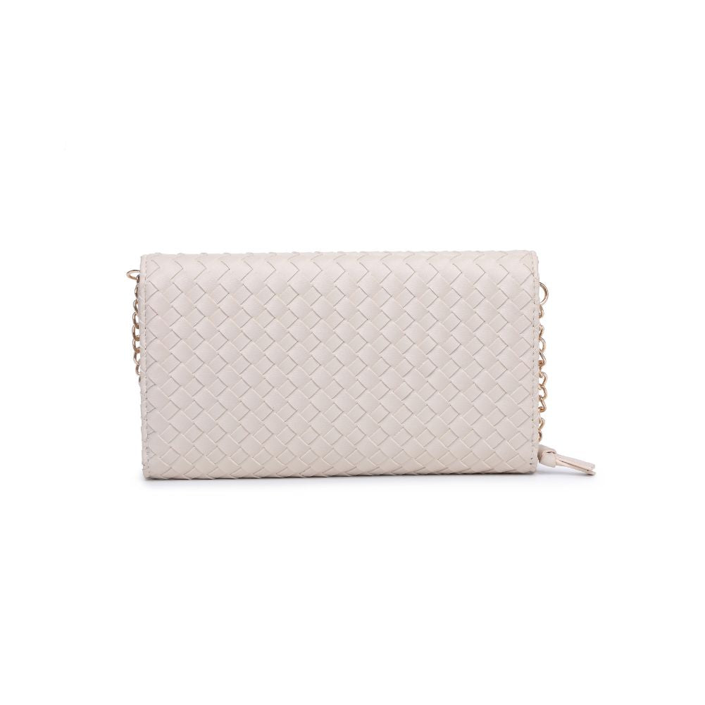 Woman wearing Oatmilk Urban Expressions Wallis Crossbody 840611107527 View 7 | Oatmilk
