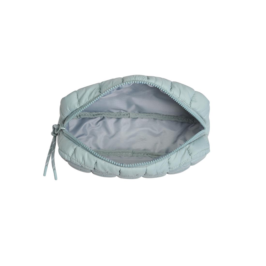 Product Image of Urban Expressions Cloud Nine - Quilted Puffer Nylon Cosmetic Pouch 840611143808 View 8 | Sage