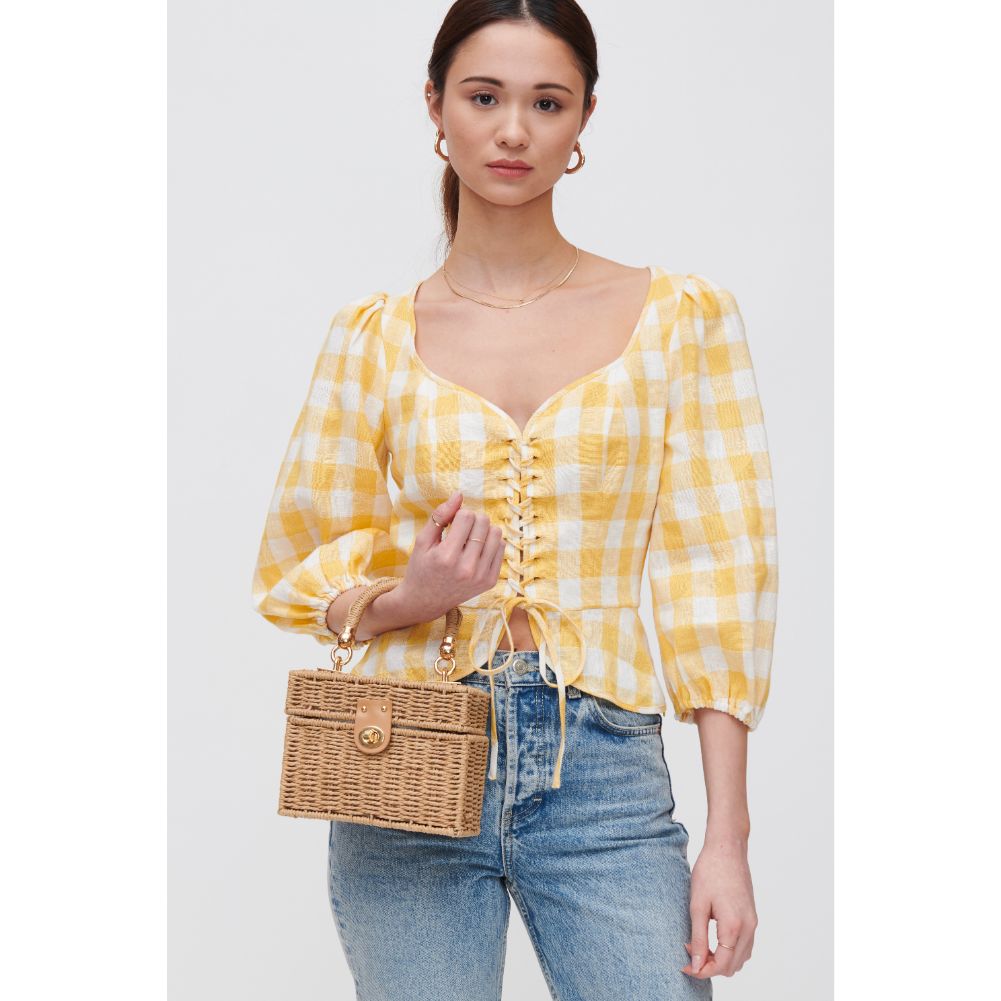 Woman wearing Natural Urban Expressions Whimsy Crossbody 840611118516 View 1 | Natural