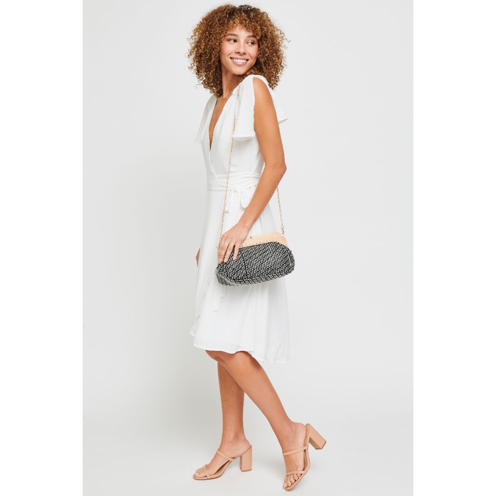 Woman wearing Black Urban Expressions Echo Clutch 840611182128 View 4 | Black