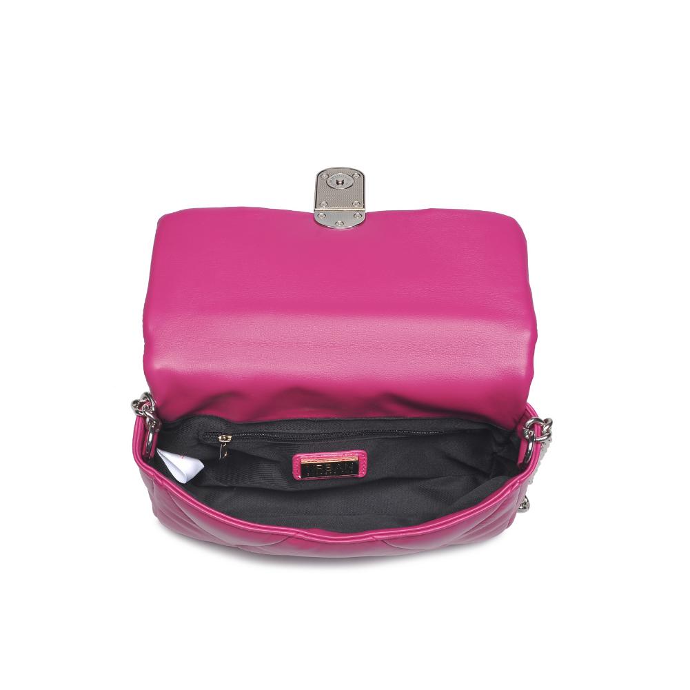 Woman wearing Fuchsia Urban Expressions Anderson Crossbody 840611121752 View 9 | Fuchsia