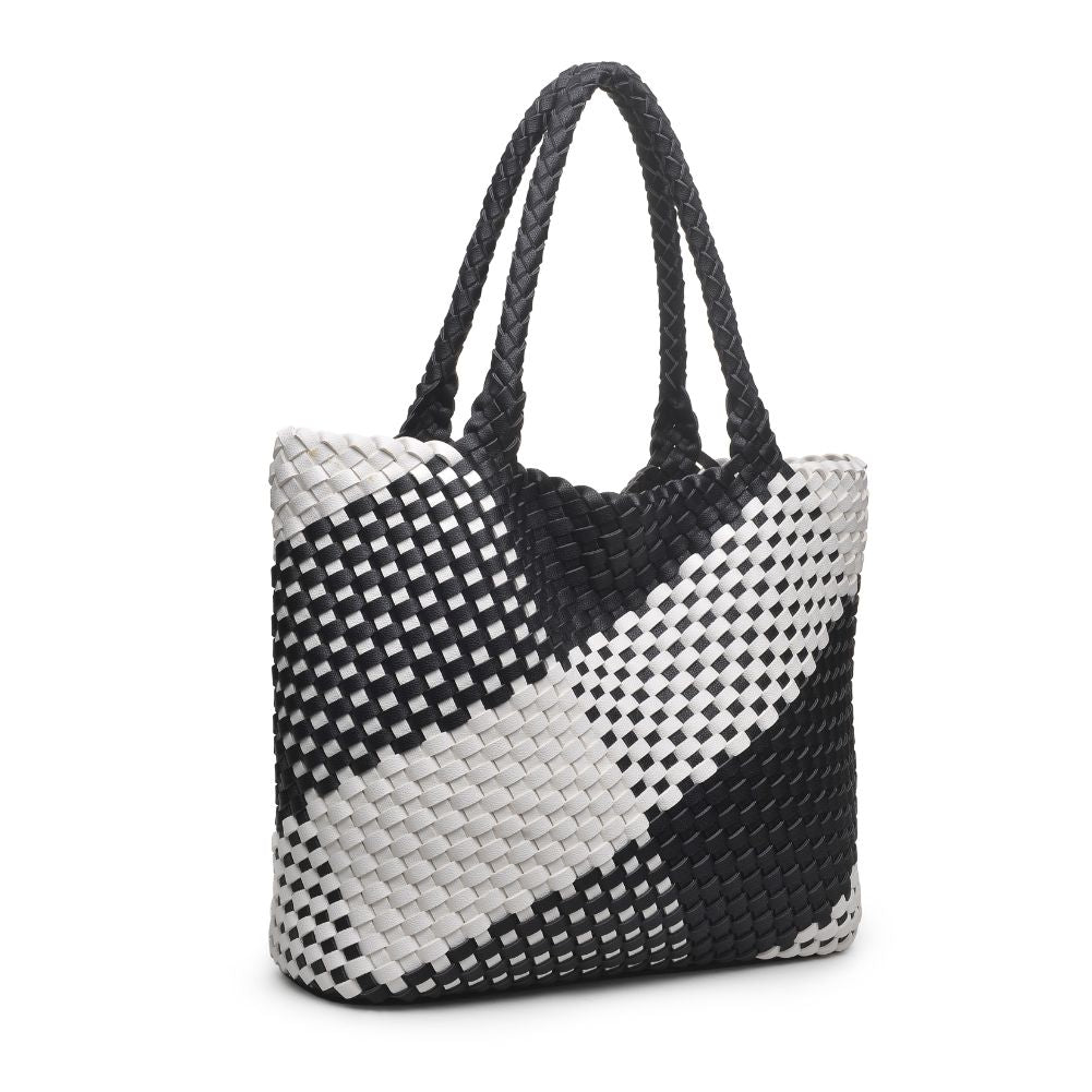 Product Image of Urban Expressions Cebu Tote 840611169587 View 2 | Black White