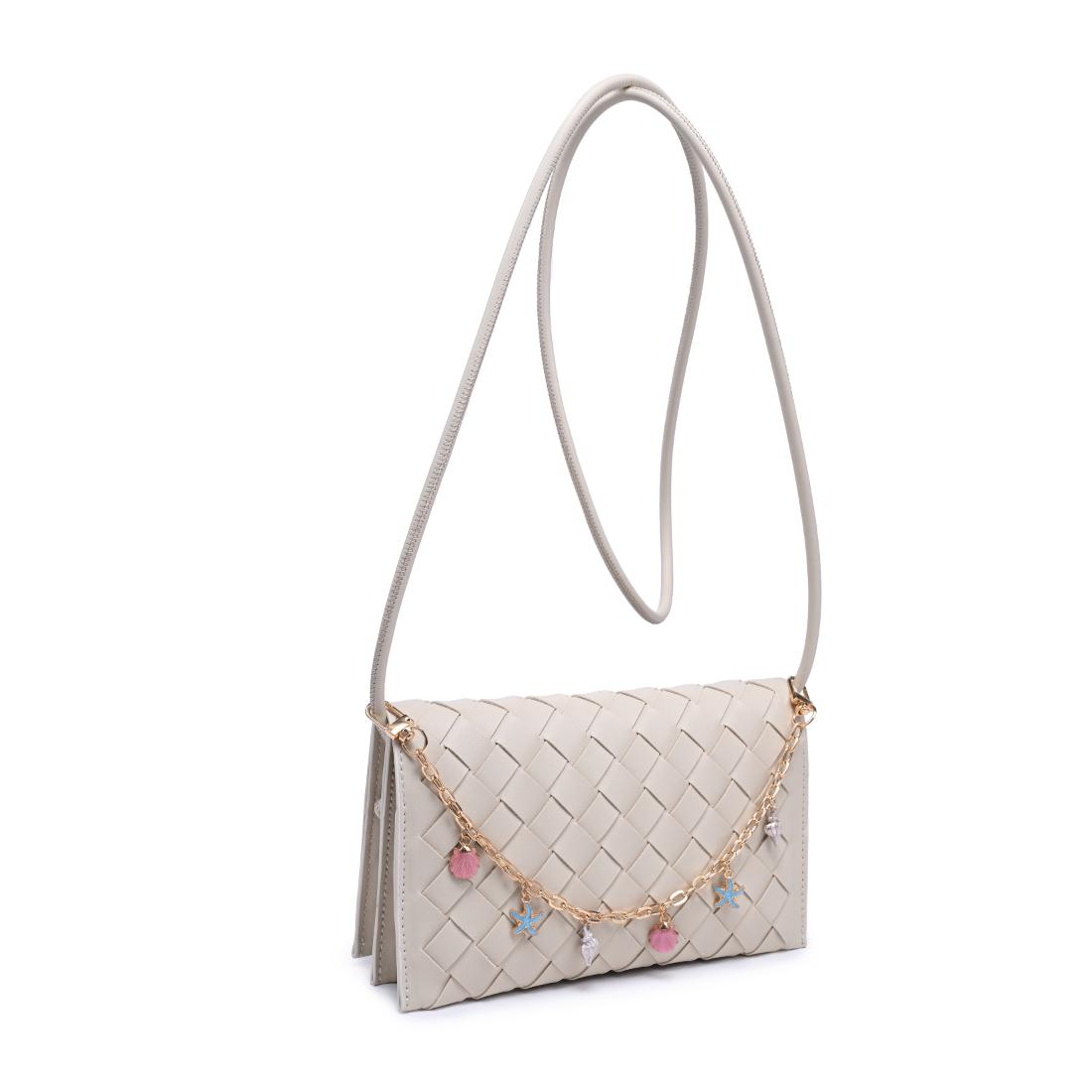 Woman wearing Oatmilk Urban Expressions Aubrey Crossbody 840504205620 View 6 | Oatmilk